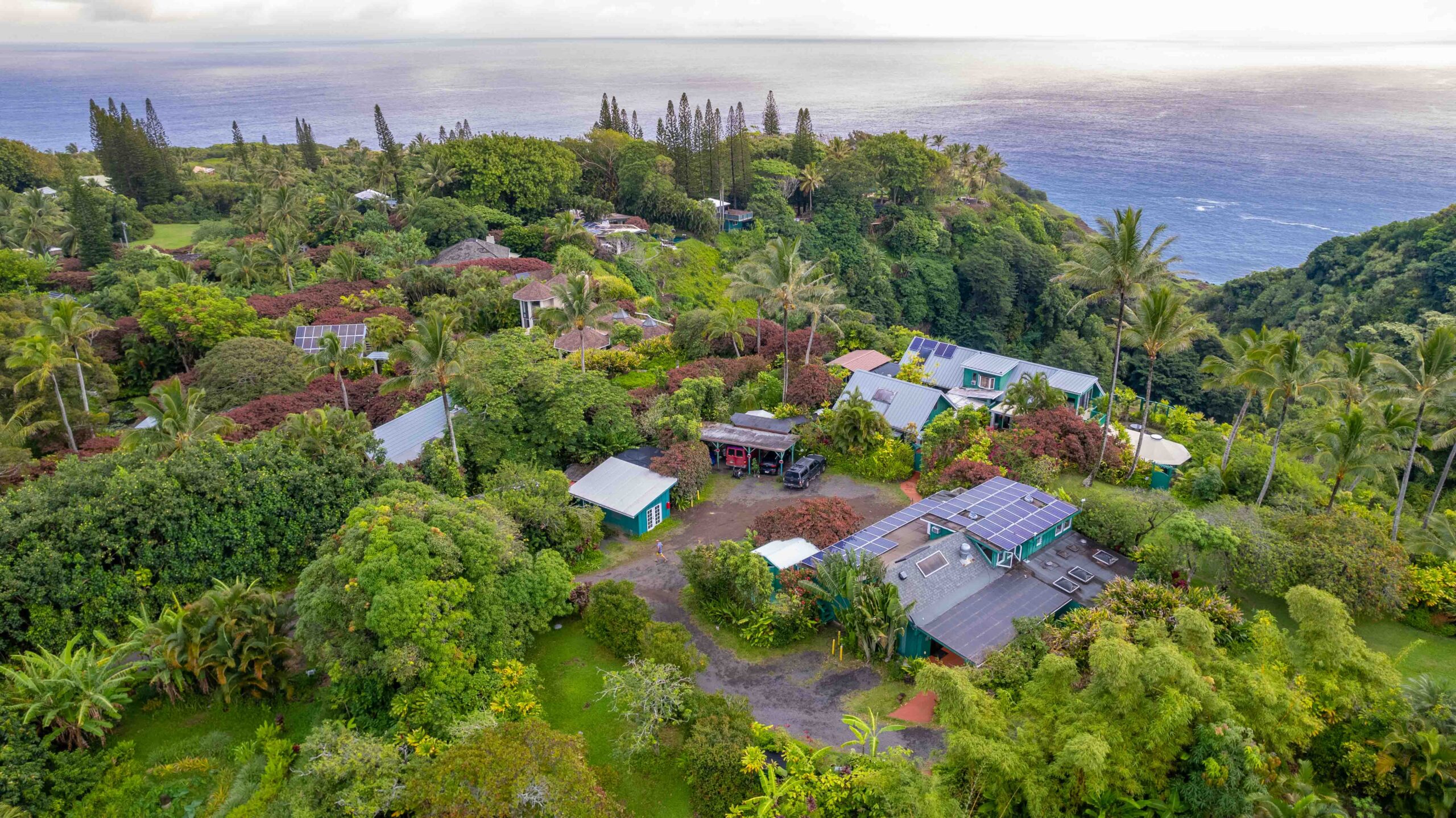A bird's eye view of Hale Akua Eco-Retreat Center in Maui, Hawaii